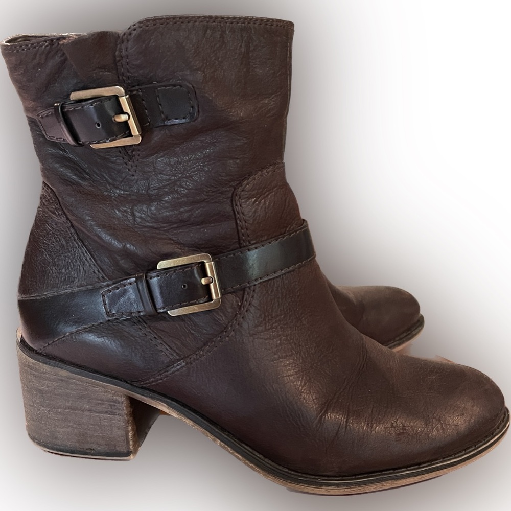 Franco Sarto Larisa brown bootie sz 10